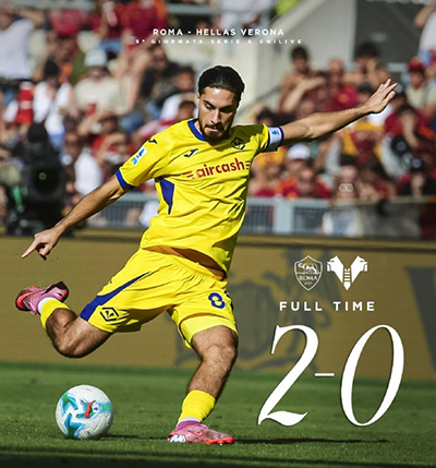 罗马2-0维罗纳，多夫比克闪击苏莱锁胜，红狼5轮4胜跃居次席