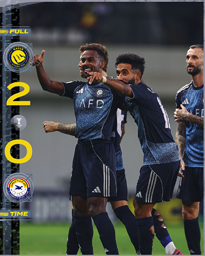 亚冠：利雅得胜利2-0扎瓦拉体育 C罗轮休 菲利克斯破门